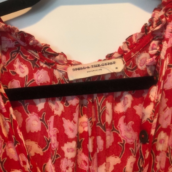 Gorgeous SPELL &THE GYPSY Delirium red maxi dress - Picture 4 of 5